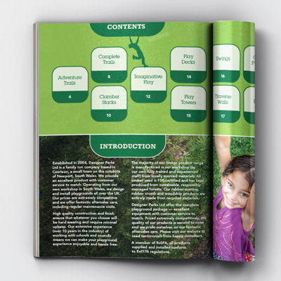 Page from Designer Parks brochures