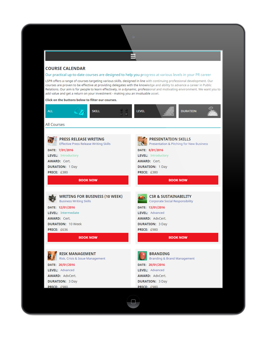 London School of Publishing Responsive Web Design