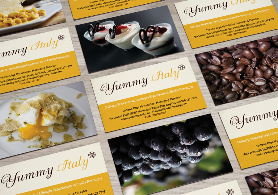 Yummy Italy Business Card Design
