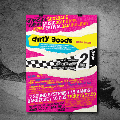 Riverside festival poster design