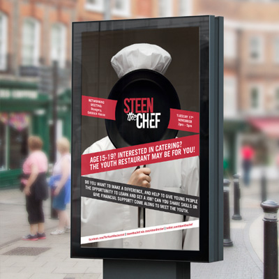 Steen the Chef poster design